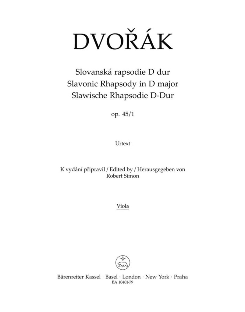 Slavonic Rhapsody in D maj op. 45/1